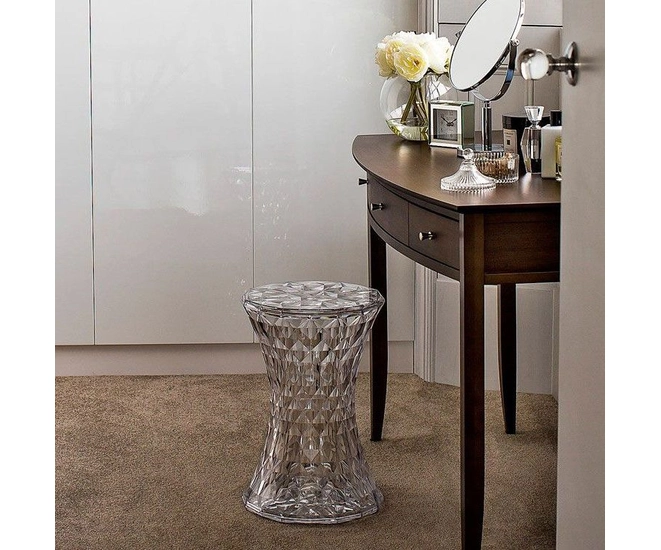 Стул-пуф Stone прозрачный янтарный фото №12