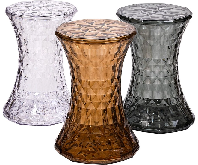 Стул-пуф Stone прозрачный янтарный фото №13