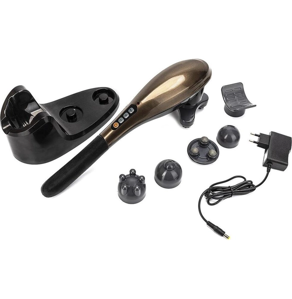 Массажёр для тела универсальный беспроводной, 5 насадок