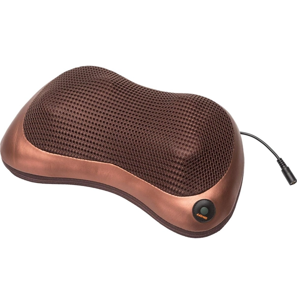 Подушка массажная Шея, плечи, спина, коричневая