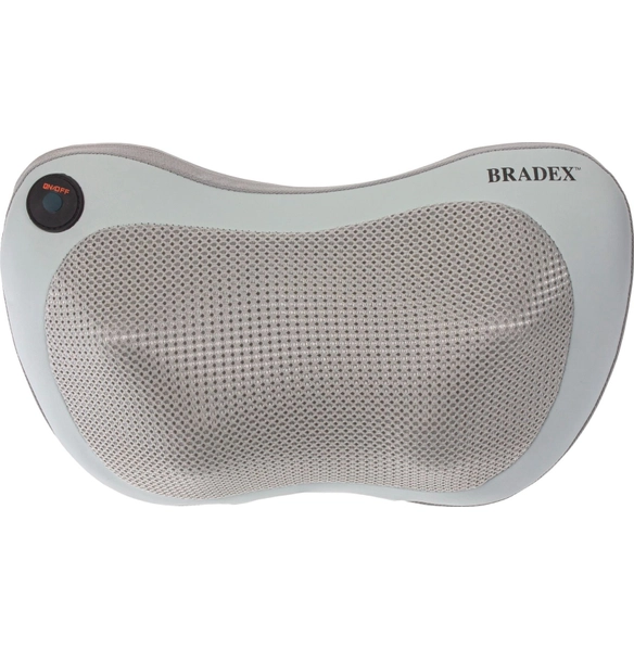 Подушка массажная с подогревом и разминающим массажем Шиацу, серая