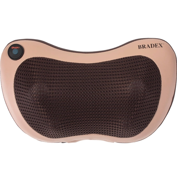 Массажная подушка с подогревом и разминающим массажем Шиацу, бежевая