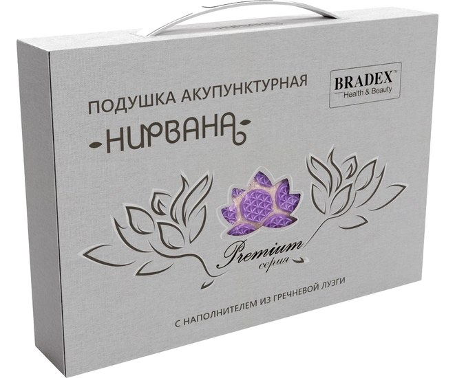 Подушка акупунктурная НИРВАНА, BRADEX, массажер медицинский, бежевый фото №13