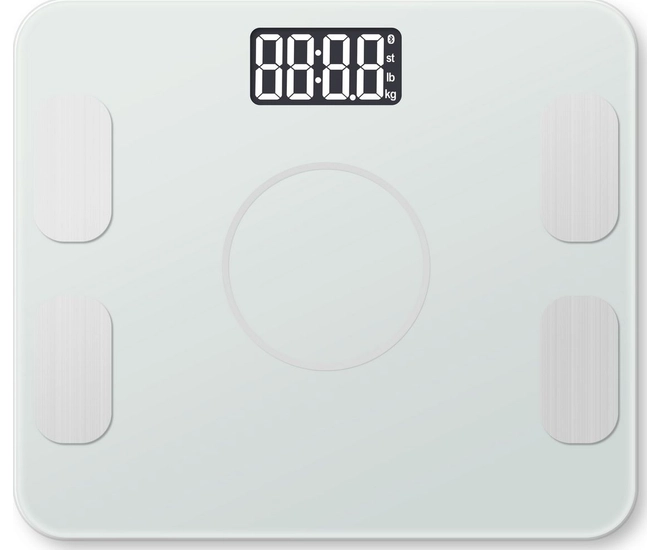 Умные напольные весы с функцией Bluetooth, BRADEX, белые фото #1