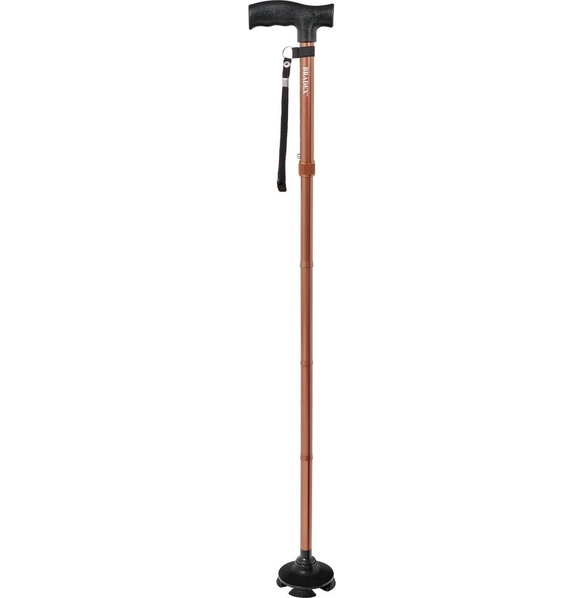 Трость опорная складная, бронзовая