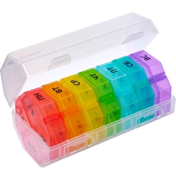 Контейнер для таблеток Велнес, мультиколор