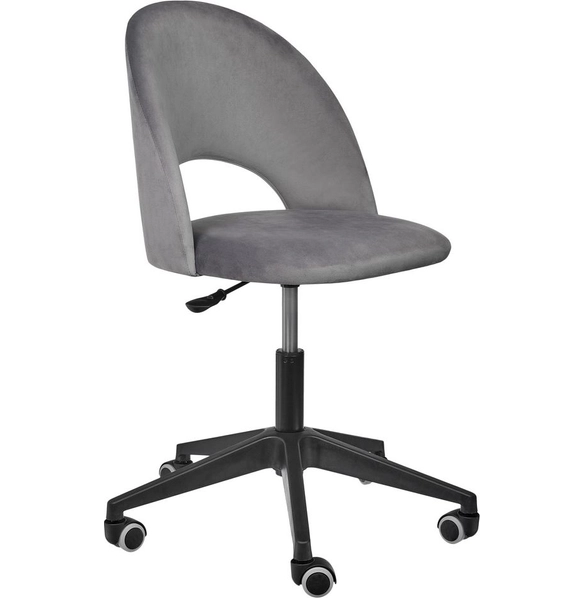 Стул Leo вращающийся на колесиках тёмно-серый