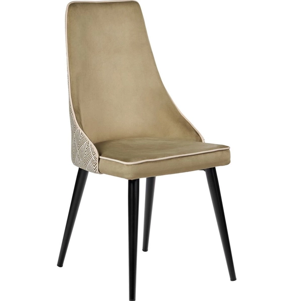 Стул Dave оливковый с жаккардом