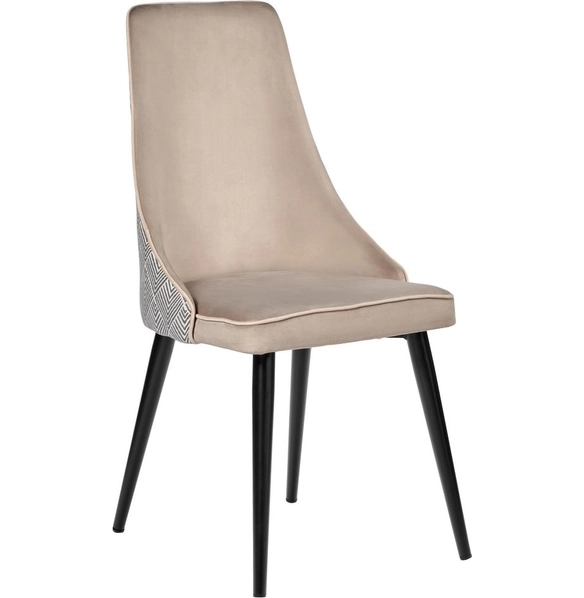 Стул Dave латте с жаккардом