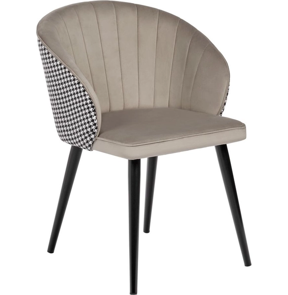 Стул Paola латте с жаккардом