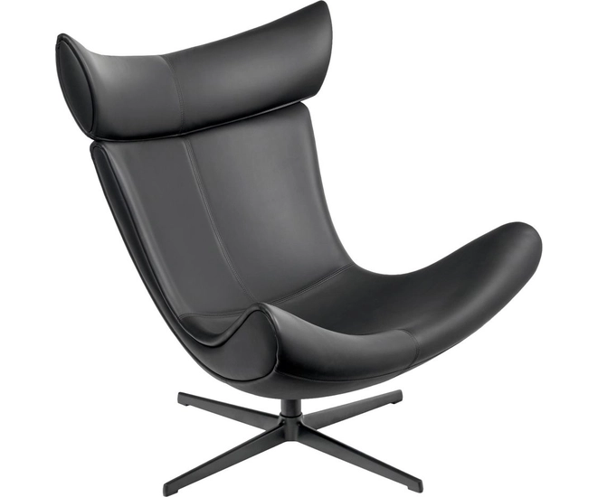 Кресло TORO чёрный, натуральная кожа (СоюзМ X5, Black) фото #1
