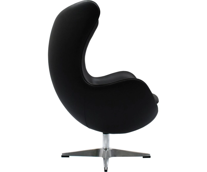 Кресло EGG STYLE чёрный, натуральная кожа (СоюзМ X5, Black) фото #3