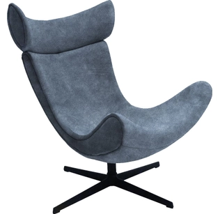 Кресло TORO тёмно-серый, искусственная замша (Elixir 968)