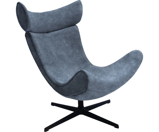 Кресло TORO тёмно-серый, искусственная замша (Elixir 968) фото #1