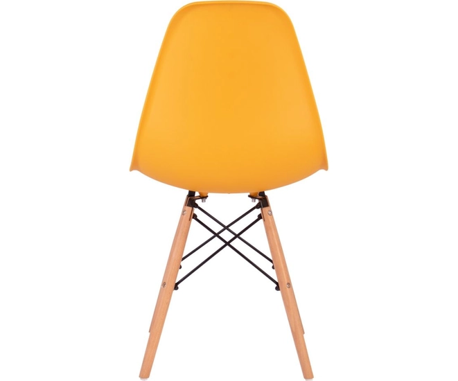 Стул Eames пластиковый, жёлтый фото #5