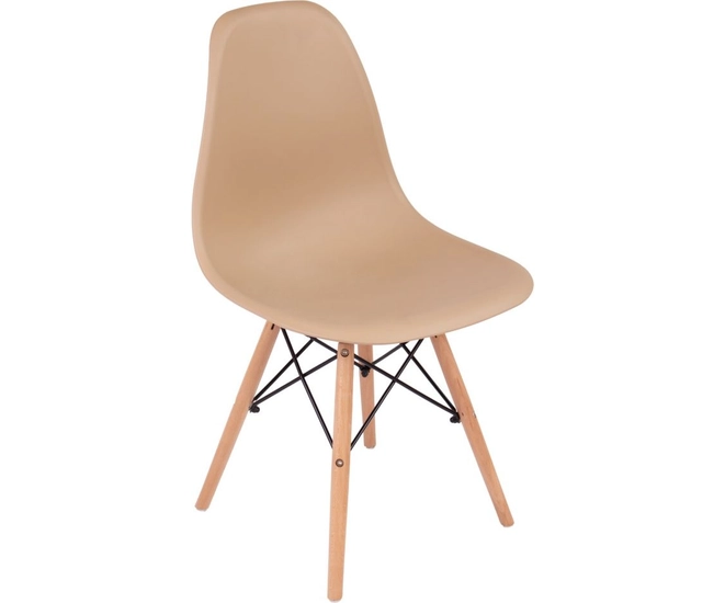 Стул Eames пластиковый, капучино фото #1