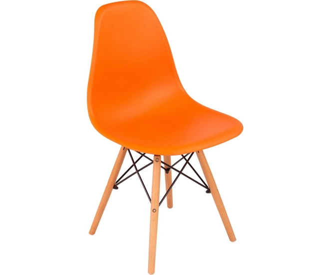 Стул Eames оранжевый фото #1