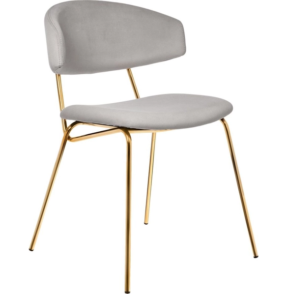 Стул Elle серый, золотые ножки RF 0781