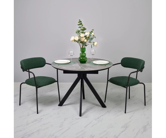 Стул Ant букле зелёный фото №2