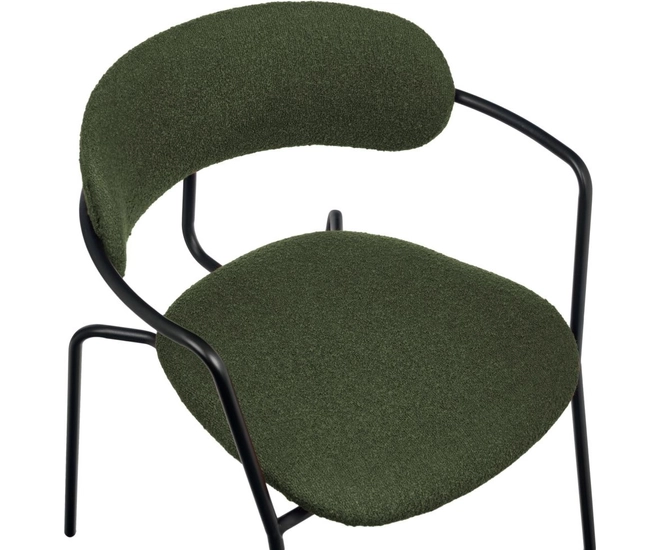 Стул Ant букле зелёный фото №6
