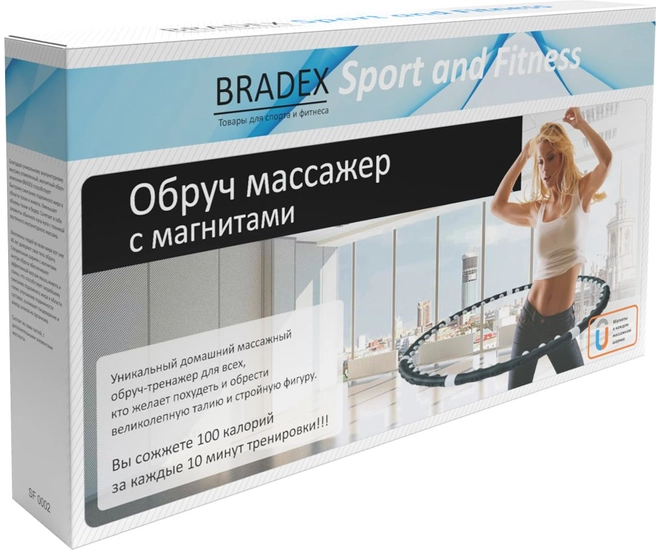 Обруч-тренажер массажный с магнитными вставками ПРОФЕССИОНАЛ фото №8