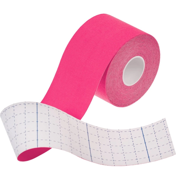 Кинезио тейп 5 м, 5 см розовый