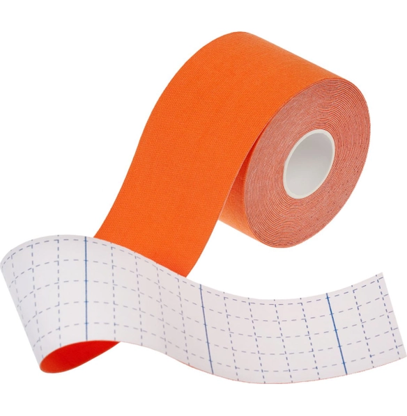 Кинезио тейп 5 м, 5 см оранжевый