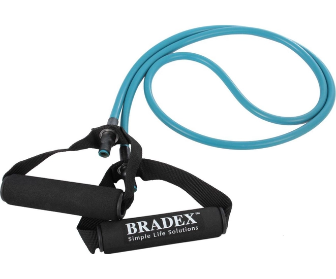 Эспандер трубчатый с ручками, нагрузка до 9 кг, синий фото №1