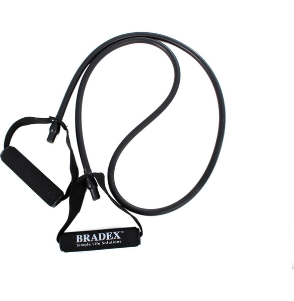 Эспандер трубчатый с ручками, нагрузка до 13,5 кг, черный