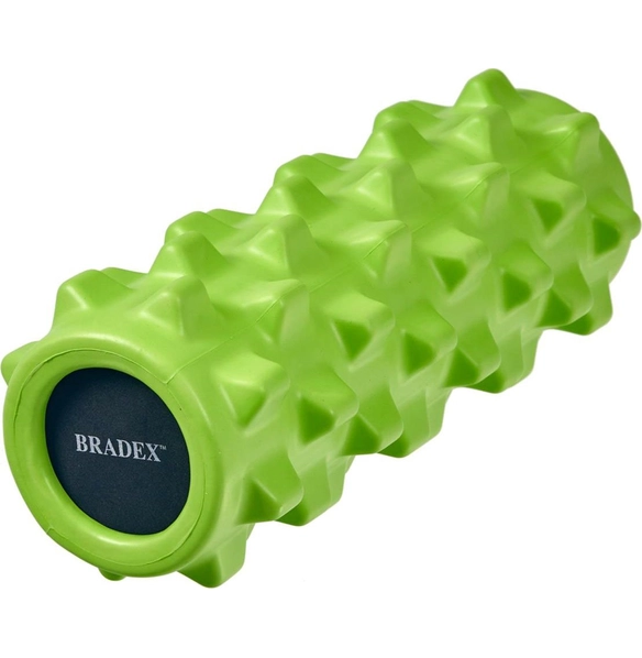 Валик массажный для фитнеса, зелёный