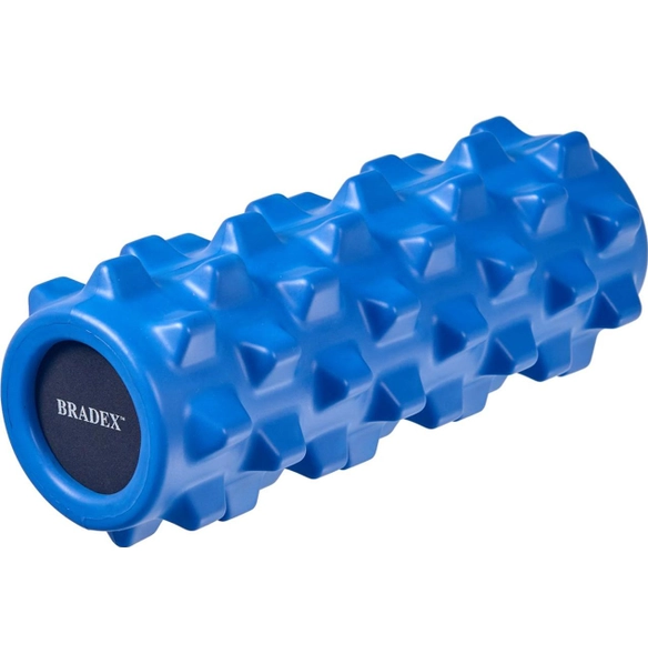 Валик массажный для фитнеса, синий