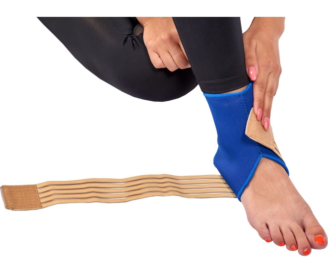 Суппорт голеностопа с дополнительной фиксацией, универсальный размер фото №2