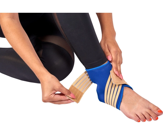 Суппорт голеностопа с дополнительной фиксацией, универсальный размер фото №4