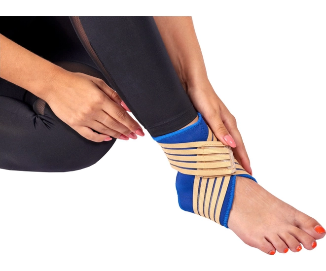 Суппорт голеностопа с дополнительной фиксацией, универсальный размер фото №5