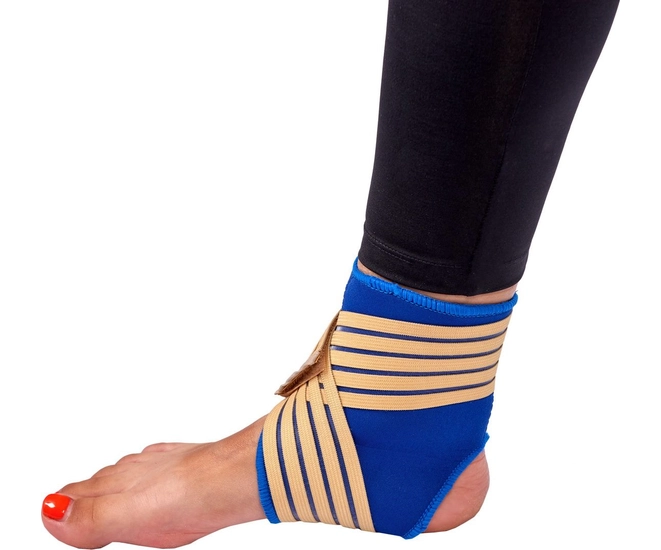 Суппорт голеностопа с дополнительной фиксацией, универсальный размер фото №7