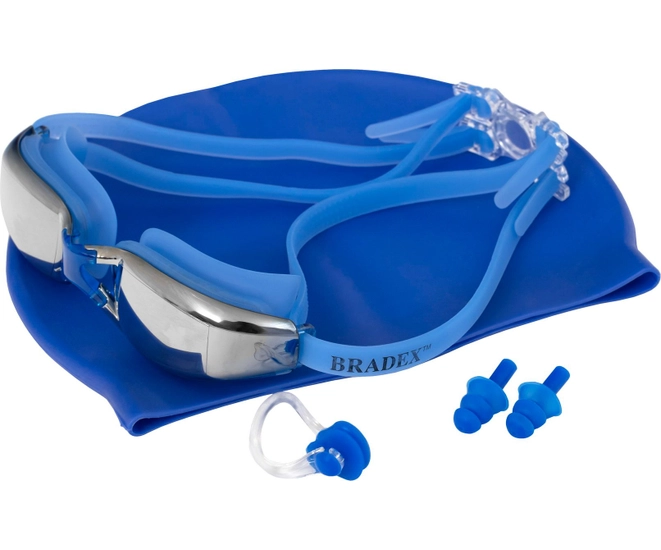 Набор для плавания Bradex: шапочка & очки & зажим для носа & беруши для бассейна фото #5