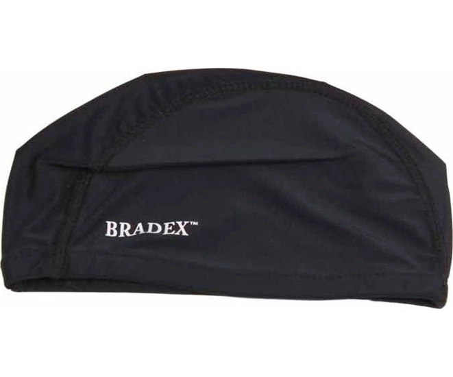 Шапочка для плавания Bradex, полиамид, черный фото №3