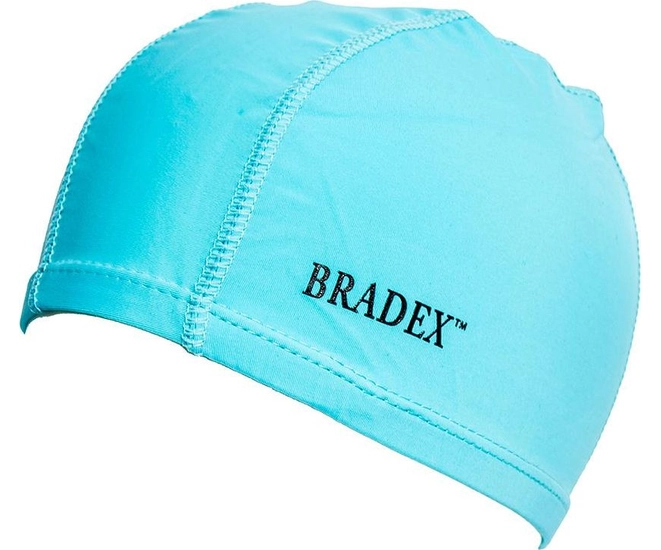 Шапочка для плавания Bradex, полиамид, бирюза фото №1