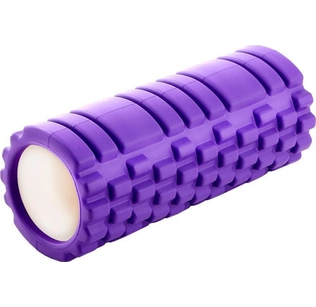 Валик массажный для фитнеса ТУБА, фиолетовый