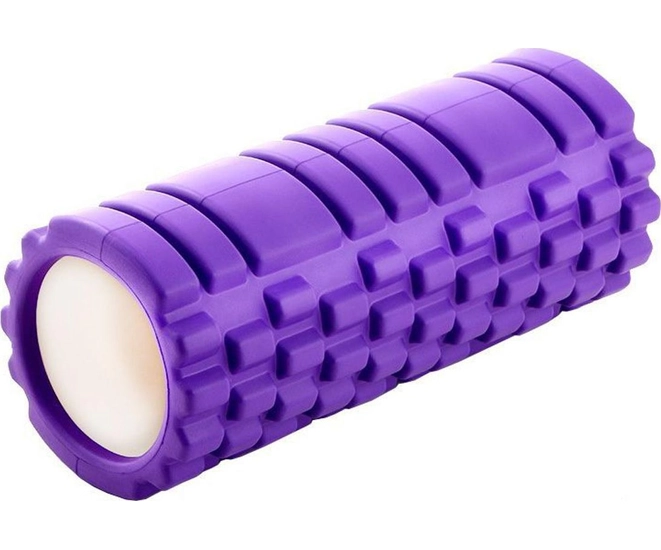 Валик массажный для фитнеса ТУБА, фиолетовый фото #1