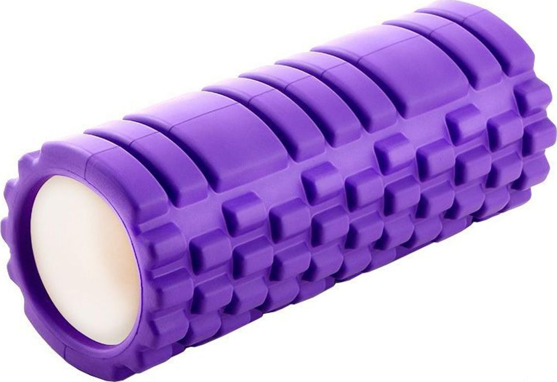 Валик массажный для фитнеса «ТУБА», фиолетовый