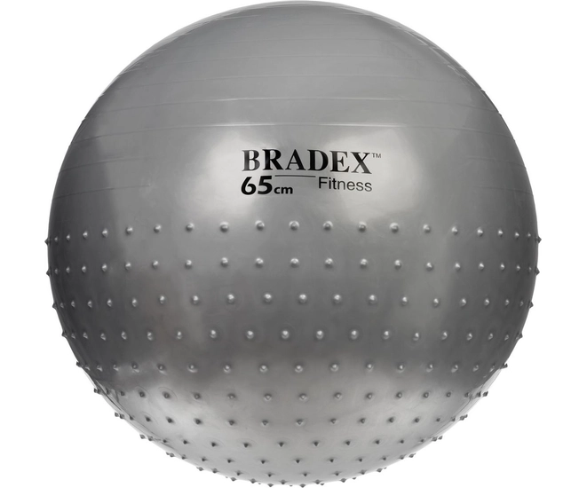 Мяч для фитнеса, полумассажный ФИТБОЛ-65 SF 0356 — купить оптом со склада в  Москве на официальном сайте BRADEX