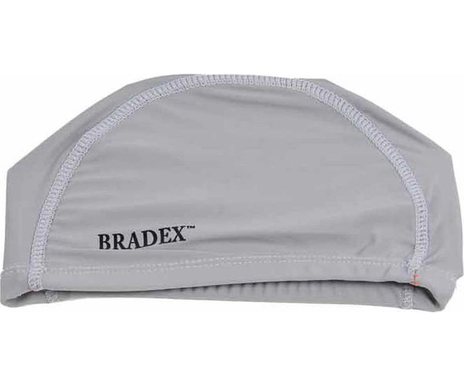 Шапочка для плавания Bradex, полиамид, серый фото №3