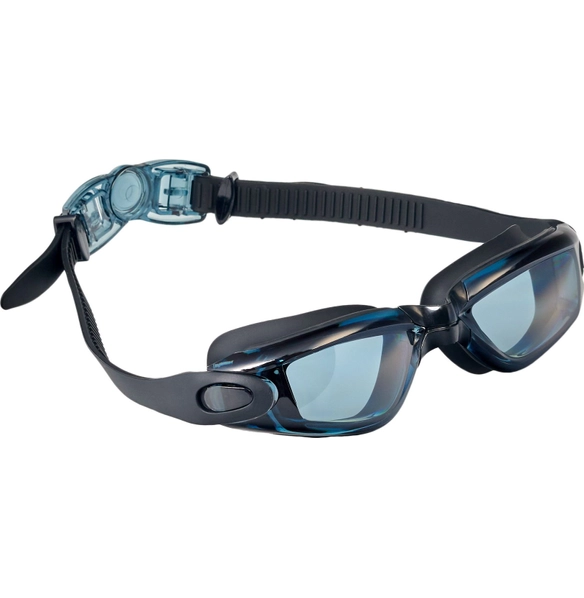 Очки для плавания Комфорт Плюс, чёрные, прозрачные линзы