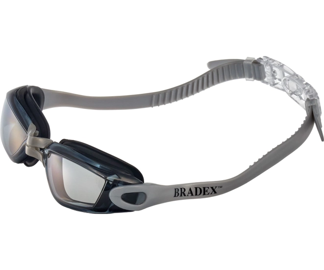 Очки для плавания Bradex, серия Комфорт Плюс, серые, цвет линзы-серый фото #2
