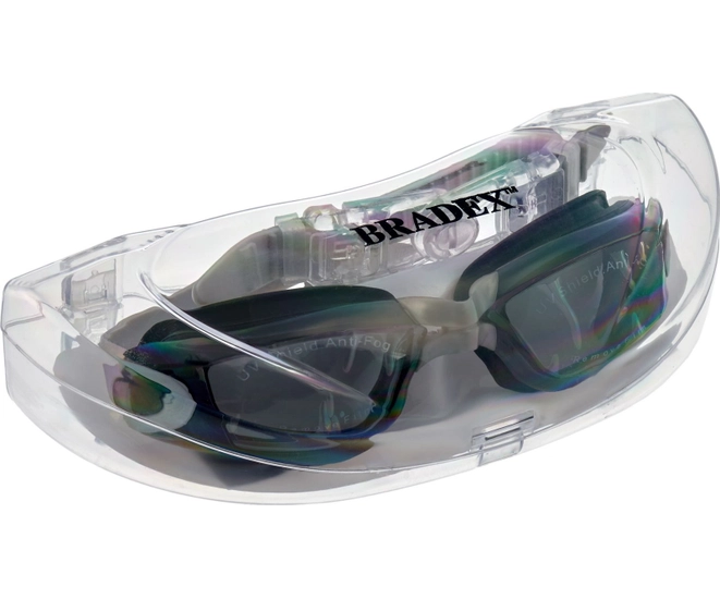 Очки для плавания Bradex, серия Комфорт Плюс, серые, цвет линзы-серый фото #11