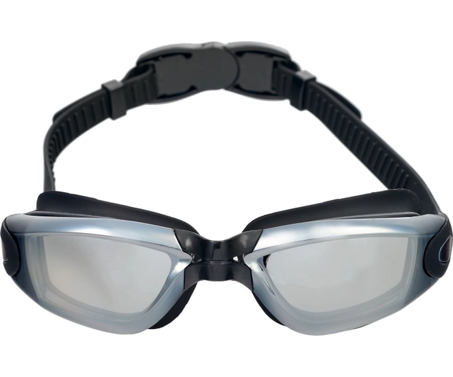 Очки для плавания Bradex, серия Комфорт Плюс, черные, цвет линзы-зеркальный фото #8