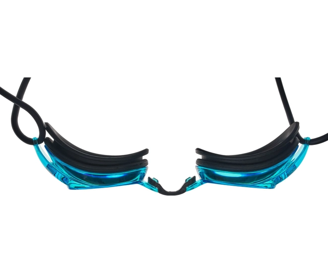 Очки для плавания Bradex, серия Спорт, черные, цвет линзы-голубой фото #4