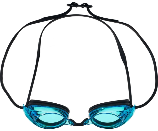 Очки для плавания Bradex, серия Спорт, черные, цвет линзы-голубой фото #5