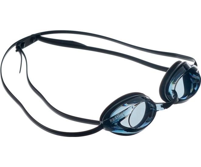 Очки для плавания Bradex, серия Спорт, черные, цвет линзы-серый фото #1